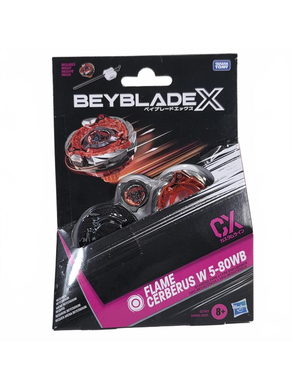 Hasbro Beyblade X Top Flame Cerberus W 5-80WB CX Attack Starter Pack